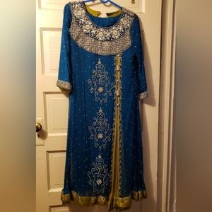Blue Shalwar Kameez